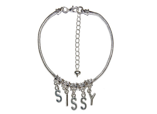 Sissy cuckold anklet euro - 'sissy',