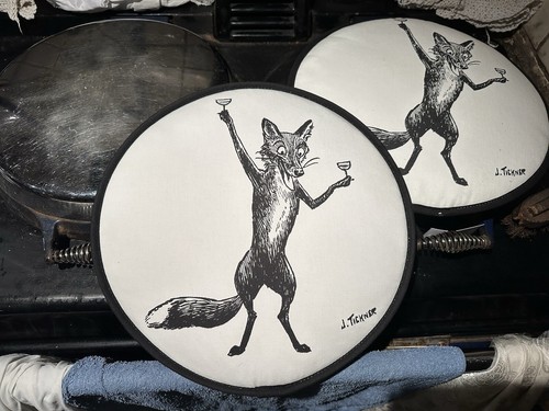 Two fox aga hob covers - ,