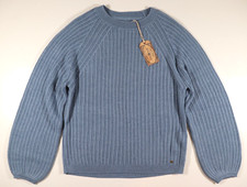 FAT FACE EMMA JUMPER RELAXED SOFT RIBBED KNIT CHAMBRAY 977733 WOMEN UK12 18