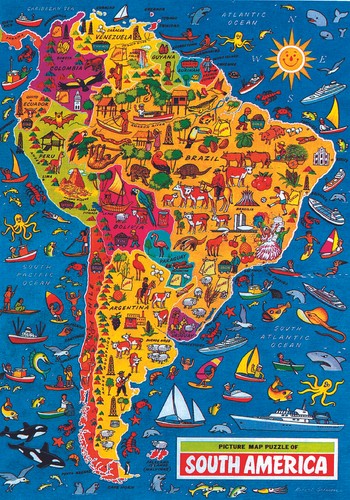 South america map 500 - south,