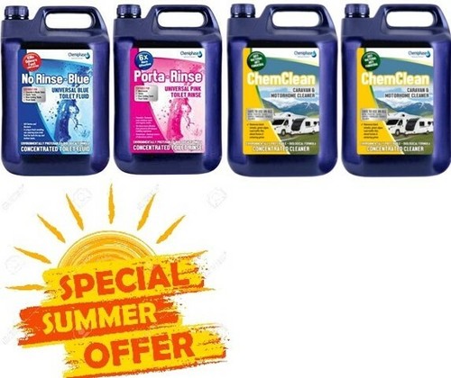 Caravan package blue and - package, pink