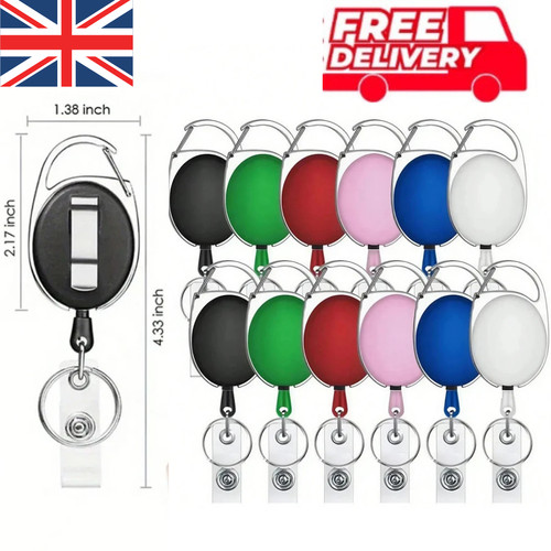 Retractable key chain card - chain,