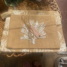 Two’s Company Burlap Tan &