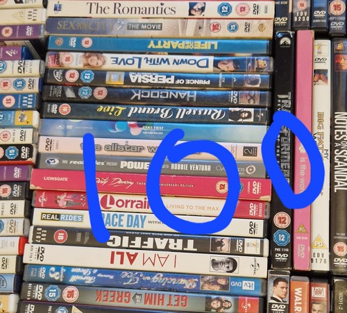 100 random dvd job lot - 100,
