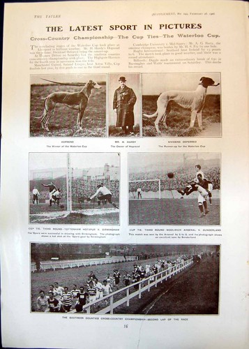 Antique print cross country - antique,