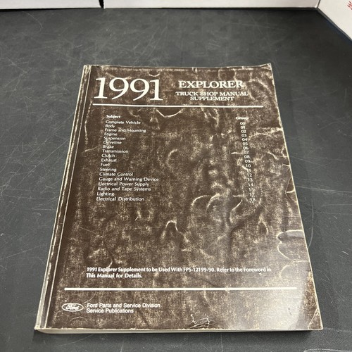 1991 ford explorer truck shop - 1991,
