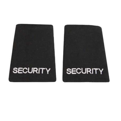 Embroidered security black - security,