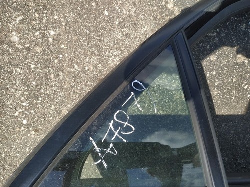 Quarter glass rear - -, right