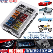 12 Way Blade Fuse Box Block &