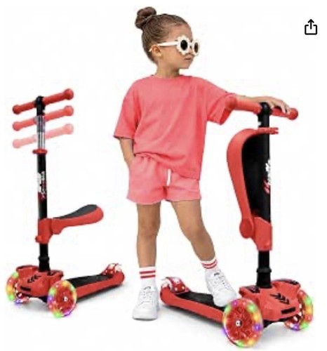 Wheeled scooter kids tri - wheeled,