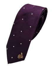 New Paul Smith Tie Rabbit Embroidery 100% Silk