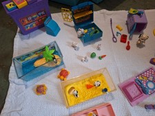 1992  Kenner Littlest Pet Shop Carrying Case Including Various Sets vintage toys