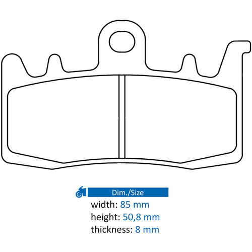 Brakes pad brake sintered - cl, pad,