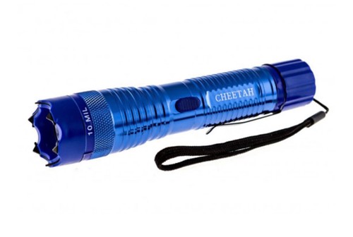Blue flashlight cheetah - flashlight, taser
