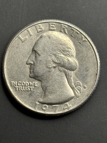 1974 quarter error filled - quarter,