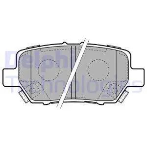 Rear brake pad - rear,