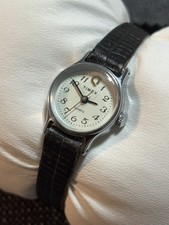 Vintage Timex Q Silver Tone