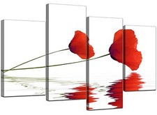 Extra Large Floral Flower Red