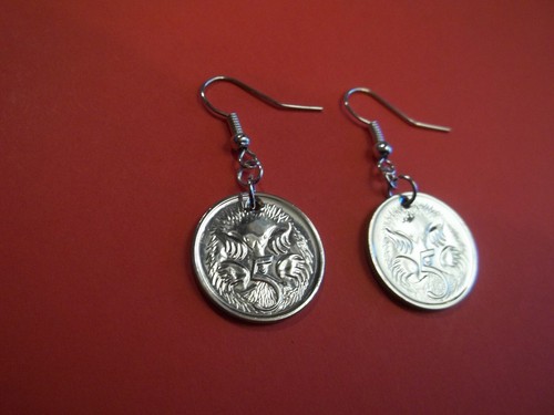 Five cent coins - five,