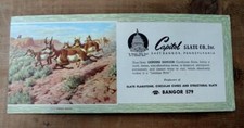 vintage CAPITOL SLATE CO. Advertising Ink Blotter EAST BANGOR, PENNSYLVANIA PA