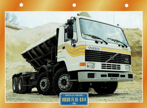 Volvo fl10 8x4 - 1985, card