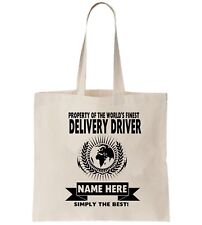 Delivery Driver Personalised Tote Bag Shopper Thanks Amend Birthday Gift