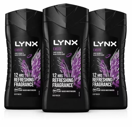 Lynx excite shower gel - gel, 3