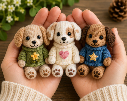 Dog puppy knitting - puppy,