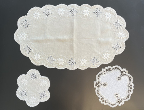 Vintage three cream hand - vintage,