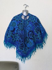 Vintage Wool Poncho Shawl Cape