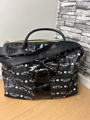 Betsy johnson duffel bag - betsy, black