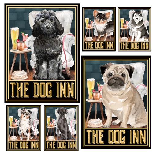 Metal sign plaque the - the, dog