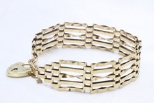 9ct Yellow Gold 7" Inch 5 Bar