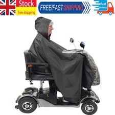 Black Hooded Coat Poncho Rain