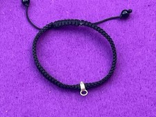 Thomas Sabo Drawstring Black Cord Charm Carrier Bracelet