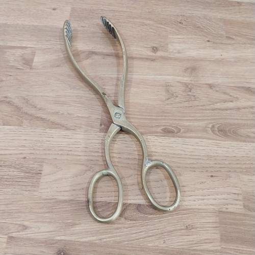 Fire tongs coal scissor action - tongs,