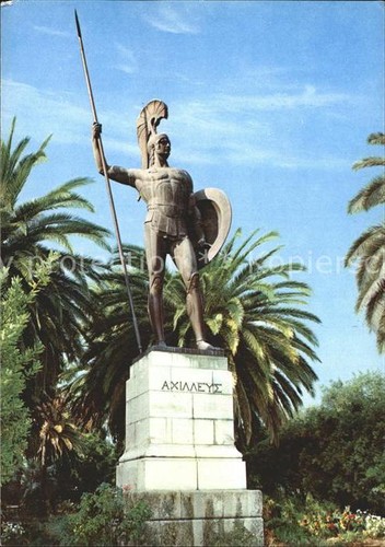 Kepkypa corfu statue achilles - kepkypa,