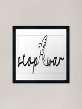 STOP WAR ! Framed Art Print