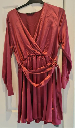Satin styled party dress f - satin,