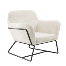 Troy Tub Armchair Velvet Black