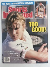 STEFFI GRAF TENNIS / BO JACKSON SPORTS ILLUSTRATED MAGAZINE MARCH 1989