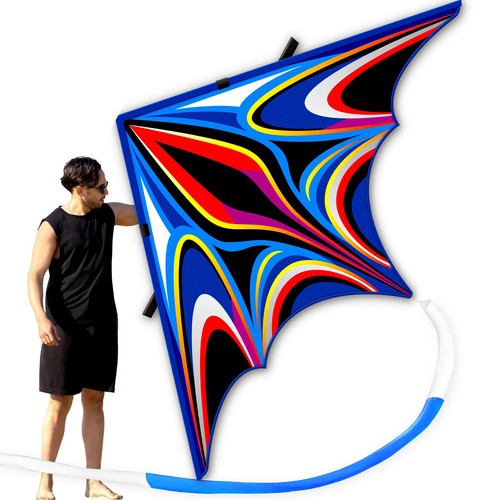 Sgftre blue delta kites for - blue,