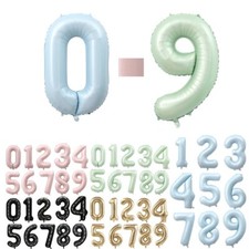 40" Giant Foil Number Self Inflating Balloons Birthday Wedding Baloon Age Party