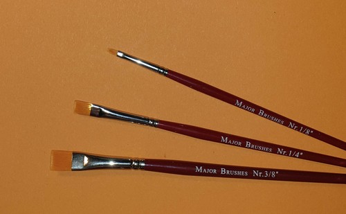 Set orange synthetic sable - 3,