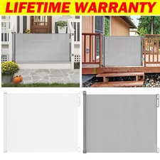 Retractable Dog Pet Mesh Gate Pets Barrier Baby Kid Safety Fence Outdoor Guard