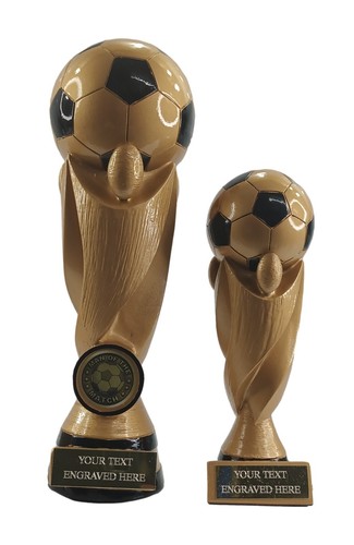 Personalised gold football - personalised,