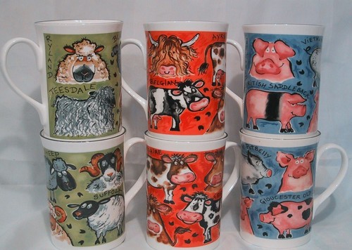 Set three cow - of, pig