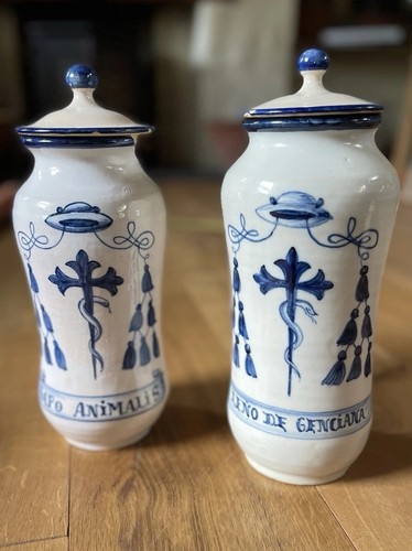 Antique apothecary jars - antique,