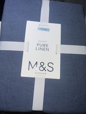 M&S Bedset Pure Linen Slate