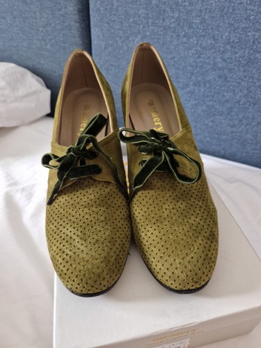 Memery green vintage - green, pumps